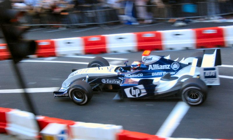 BMW.WilliamsF1 Team participated in a demonstration in London's Regent Street prior to the 2004 British Grand Prix.
